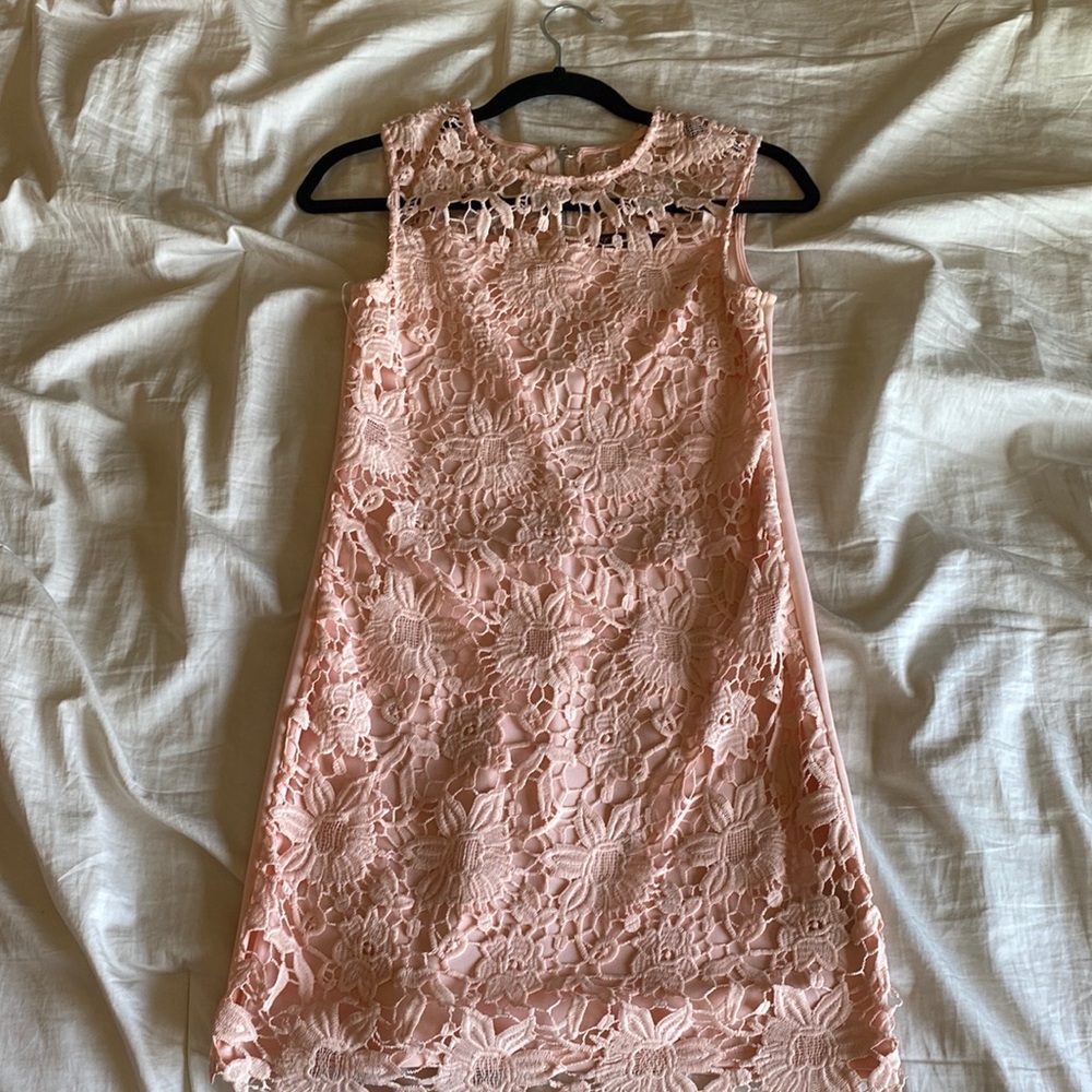 Pink lace dress. Kids. Brand: trick girl Size: 14